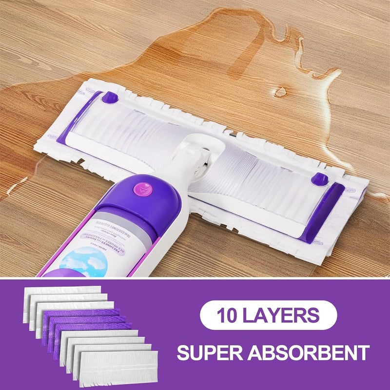 DXSAGVY Replacement Pad Refills Compatible with Swiffer Power Mop-Heavy Duty Wet Mopping Cloths,Muti-Surface Cleaning Solution for Hardwood & Tile Floors,11 Count - Image 4